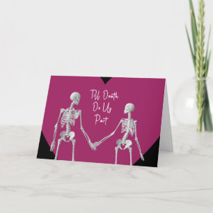 Tot de dood ons scheidt Valentijnskaart optie 3 Bedankkaart