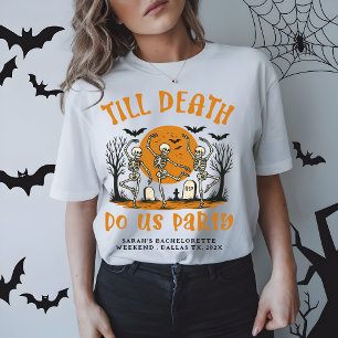 Tot de Dood Ons Scheidt Vrijgezellenfeest Hallowee Tri-Blend Shirt