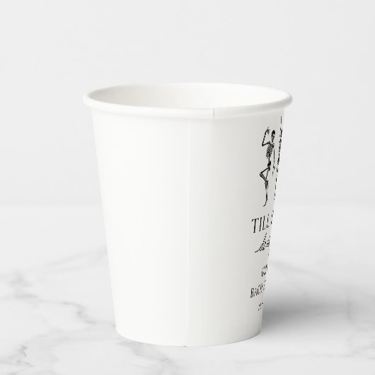 Tot de dood ons scheidt vrijgezellenweekend papieren bekers (Rechts)