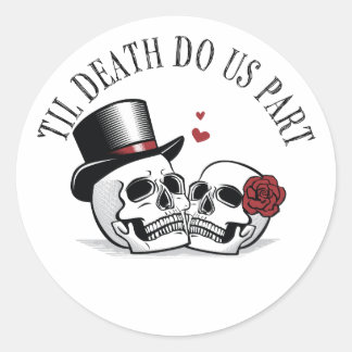 Tot de Dood Ons Scheidt Witte Sticker