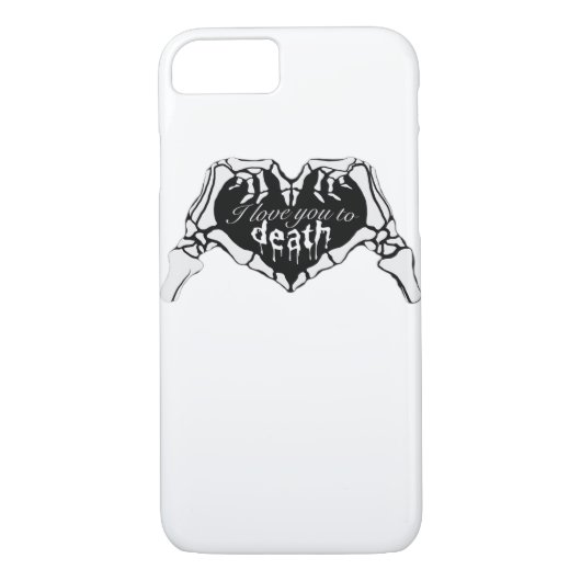 Tot de dood - Skelet Hand Hart Case-Mate iPhone Case (Achterkant)