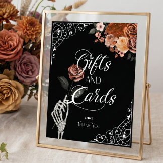 Tot de dood waterverf skelet roos cadeaus & kaarte poster