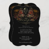 Tot de Dood Wedden Uitnodigingen met Naherfstkleur (Voorkant / Achterkant)