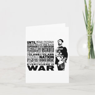 Tot de filosofie Haile Selie War Speech Reggae Kaart