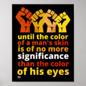 "TOT DE KLEUR VAN DE HUID VAN EEN MAN..." POSTER (Voorkant)