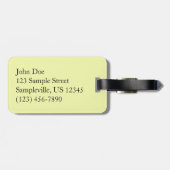 Tot de sequoia's in de ochtend bagagelabel (Achterkant horizontaal)