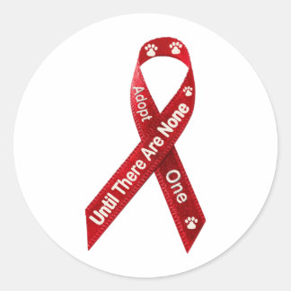 Tot er geen zijn, neem één aan ronde sticker
