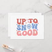 Tot het sneeuwt - Leuke winterontwerpen Kaart (Voorkant / Achterkant in situ)