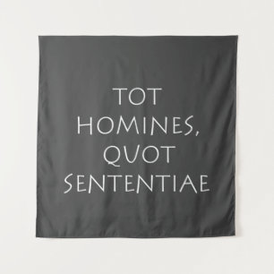 Tot homines quot sententiae wandkleed
