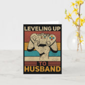 Tot Huwelijk Retro Gamer T-shirt Bruidegom Bachelo Kaart (Gele Bloem)