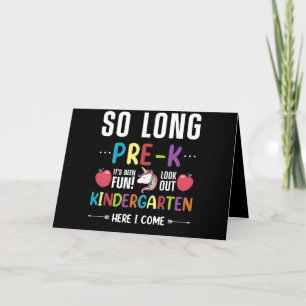 Tot is het zover, kleuterschool hier kom ik Voor-k Bedankkaart