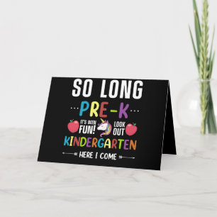 Tot is het zover, kleuterschool hier kom ik Voor-k Kaart