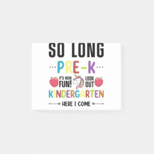 Tot is het zover, kleuterschool hier kom ik Voor-k Post-it® Notes