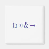 Tot oneindig en verder magneet (Voorkant)