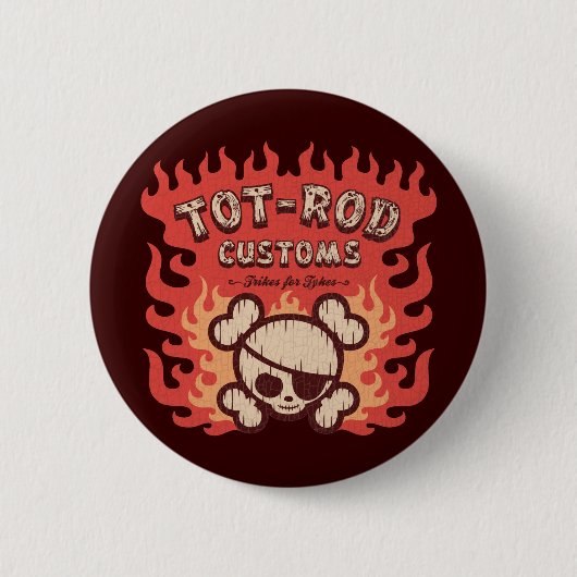 Tot Rod Customs Ronde Button 5,7 Cm (Voorkant)