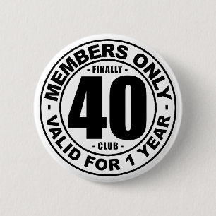 Tot slot 40 club ronde button 5,7 cm