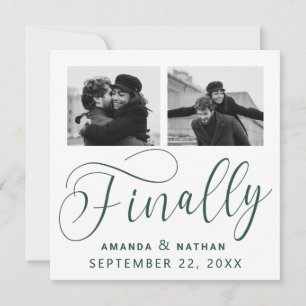 Tot slot Minimalistisch Weddenschap 2 Foto sparen  Save The Date