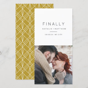 Tot slot sparen de aankondiging van de datumfoto (