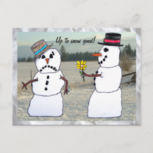 Tot sneeuw goed briefkaart