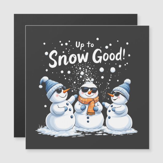 Tot Sneeuw Goed Grappige Sneeuwman Kerstmis (Voorkant / Achterkant)