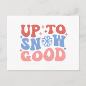 Tot Sneeuw Goed - Leuk Winter Design Briefkaart (Voorkant)