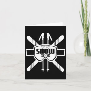 Tot Sneeuw Goede Ski Goggles Cool Ski Kerstcadeau Kaart