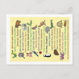 Tot straks, Alligator. Briefkaart