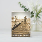 Tot straks! briefkaart (Staand voorkant)