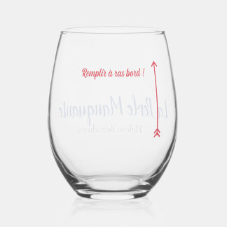 Tot volgooien maar! wijnglas zonder voet