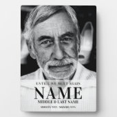 Tot we elkaar weer ontmoeten Modern Bold Photo Mem Fotoplaat (voorkant)