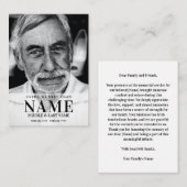 Tot we elkaar weer ontmoeten Modern Bold Photo Mem Notitiekaartje (Voorkant / Achterkant)