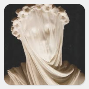Tot we gezichten hebben vierkante sticker