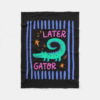 Tot Zie Gator Fleece Deken