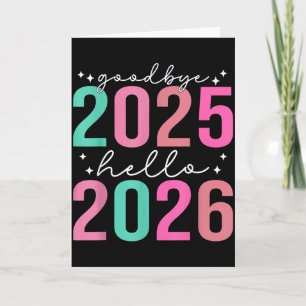 Tot ziens 2025 Hallo 2026 T-shirt Mannen Vrouwen N Kaart