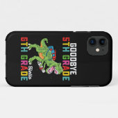 Tot ziens 5e klas, hallo 6e klas T Rex dinosaurus Case-Mate iPhone Case (Achterkant (horizontaal))