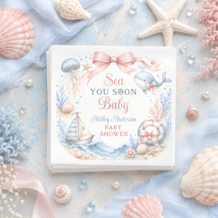 Tot Ziens Baby Kust Baby Borrel Servet