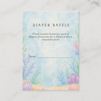 Tot Ziens Baby Shower Luiers Raffle Informatiekaartje