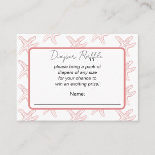Tot Ziens Baby Shower Luiers Raffle Informatiekaartje