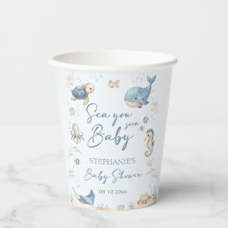 Tot ziens Baby Shower  Papieren Bekers
