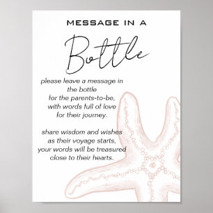 Tot ziens binnenkort Baby Shower Bericht in een Fl Poster