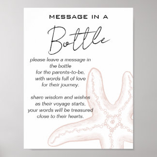 Tot ziens binnenkort Baby Shower Bericht in een Fl Poster