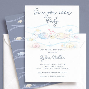 Tot ziens binnenkort Baby Shower Uitnodiging