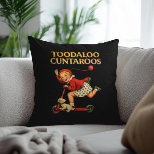 Tot ziens Cuntaroos Grappige Sarcastische Retro Hu Kussen