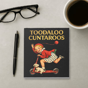 Tot ziens Cuntaroos Grappige Sarcastische Retro Hu Notitieblok
