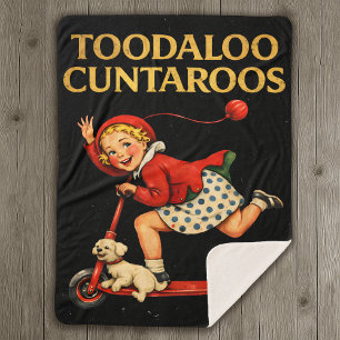 Tot ziens Cuntaroos Grappige Sarcastische Retro Hu Sherpa Deken