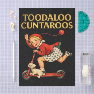 Tot ziens Cuntaroos Grappige Sarcastische Retro Hu Tissuepapier