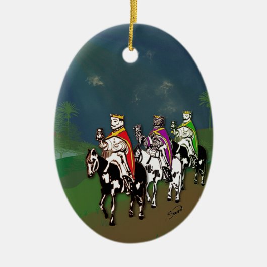 Tot ziens Día de Reyes! Keramisch Ornament (Voorkant)