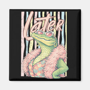 Tot ziens Gator Ontspan Krokodil Grappige Sarcasti Magneet