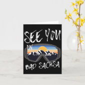 Tot ziens in Bad Sachsa Duitsland Vakantie Ski 1 Kaart (Gele Bloem)