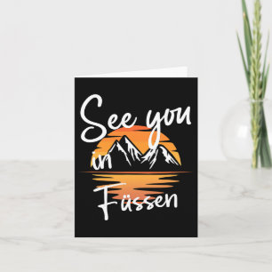 Tot ziens in Füssen Duitsland Vakantie Ski Kaart